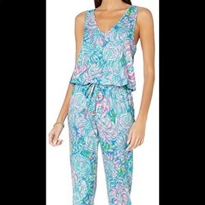 Lilly Pulitzer Paulina Jumpsuit In Full Bloom M